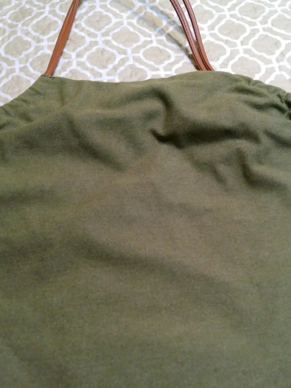 ARMY GREEN PURSE GOOD CONDITION BLESSED